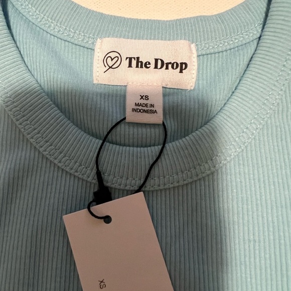 NWT The Drop Ribbed Black T-Shirt Size XS (E2) - Picture 4 of 5